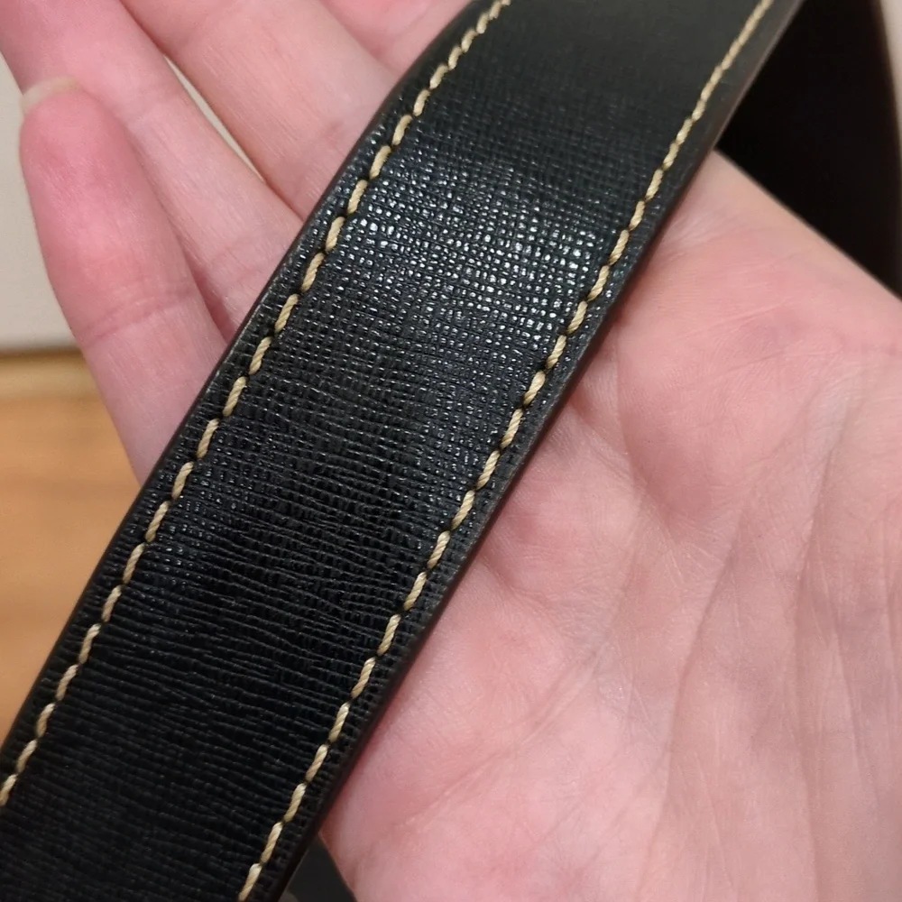 Dooney & Bourke White And Black monogtam Shoulder Hobo Bag Turnlock With Dustbag - Picture 6 of 17